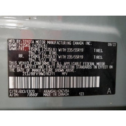 2022 TOYOTA RAV4 2T3J1RFV1NW316311 75664444